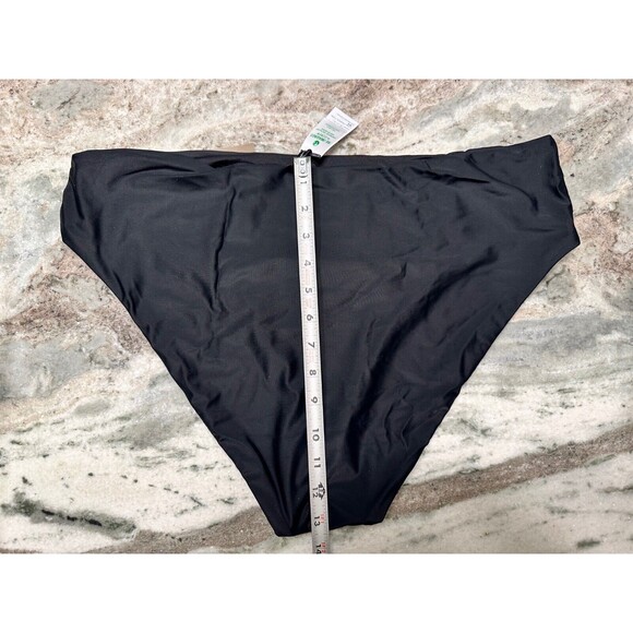 J CREW Bikini Bottom Womens Plus Size 2X Black High Rise Beach Pool Resort - Picture 6 of 6